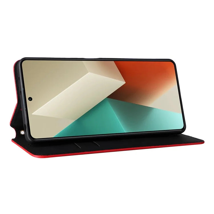 For Xiaomi Redmi Note 13 Pro 5G / Poco X6 5G Cell Phone Case Imprinted Magnetic Closing Cover with Wallet