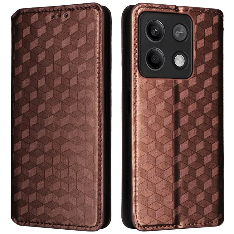 For Xiaomi Redmi Note 13 Pro 5G / Poco X6 5G Cell Phone Case Imprinted Magnetic Closing Cover with Wallet