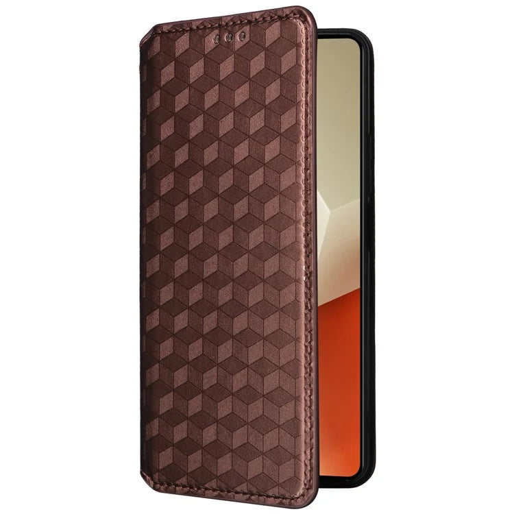 For Xiaomi Redmi Note 13 Pro 5G / Poco X6 5G Cell Phone Case Imprinted Magnetic Closing Cover with Wallet