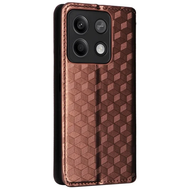 For Xiaomi Redmi Note 13 Pro 5G / Poco X6 5G Cell Phone Case Imprinted Magnetic Closing Cover with Wallet