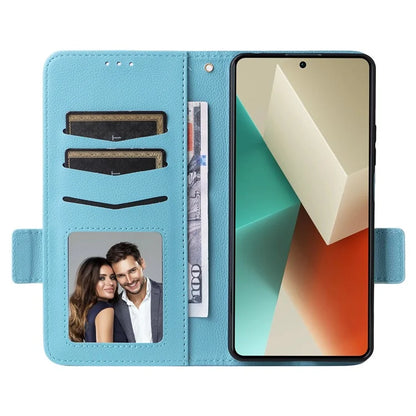 For Xiaomi Redmi Note 13 Pro 5G / Poco X6 5G Cell Phone Case Litchi Texture Leather Cover with Strap