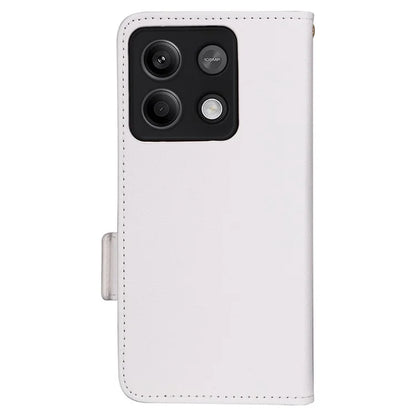 For Xiaomi Redmi Note 13 Pro 5G / Poco X6 5G Cell Phone Case Litchi Texture Leather Cover with Strap