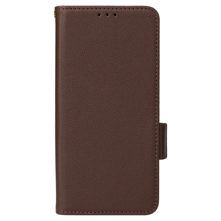 For Xiaomi Redmi Note 13 Pro 5G / Poco X6 5G Cell Phone Case Litchi Texture Leather Cover with Strap