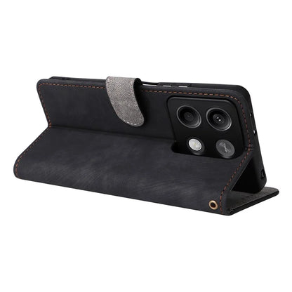 For Xiaomi Redmi Note 13 Pro 5G / Poco X6 5G Cell Phone Case RFID Blocking Wallet Leather Cover with Strap