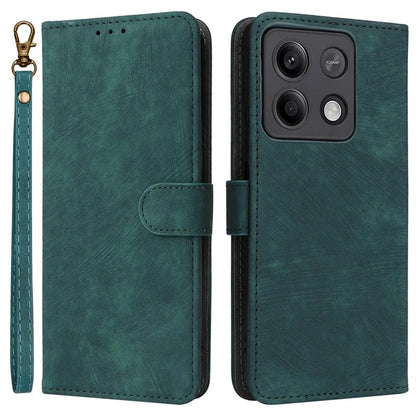 For Xiaomi Redmi Note 13 Pro 5G / Poco X6 5G Cell Phone Case RFID Blocking Wallet Leather Cover with Strap