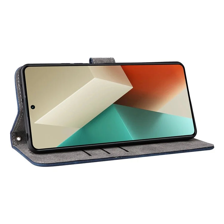 For Xiaomi Redmi Note 13 Pro 5G / Poco X6 5G Cell Phone Case RFID Blocking Wallet Leather Cover with Strap