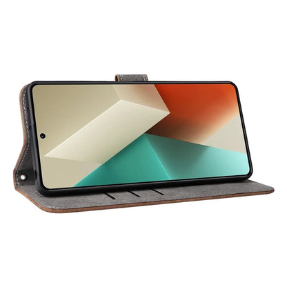 For Xiaomi Redmi Note 13 Pro 5G / Poco X6 5G Cell Phone Case RFID Blocking Wallet Leather Cover with Strap