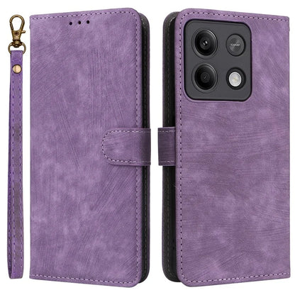For Xiaomi Redmi Note 13 Pro 5G / Poco X6 5G Cell Phone Case RFID Blocking Wallet Leather Cover with Strap
