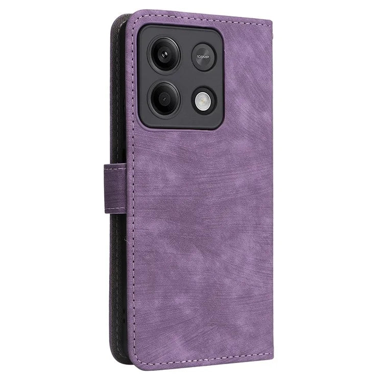 For Xiaomi Redmi Note 13 Pro 5G / Poco X6 5G Cell Phone Case RFID Blocking Wallet Leather Cover with Strap