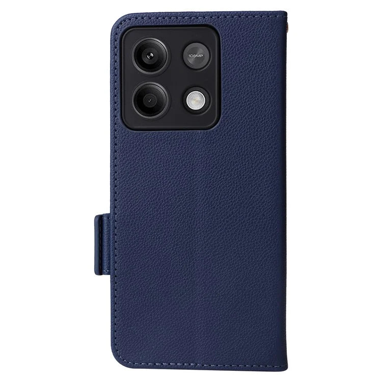 For Xiaomi Redmi Note 13 5G Cover Leather Wallet Stand Cell Phone Case with Strap
