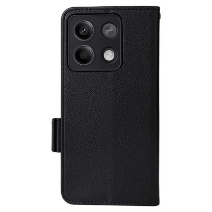 For Xiaomi Redmi Note 13 5G Cover Leather Wallet Stand Cell Phone Case with Strap
