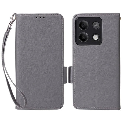 For Xiaomi Redmi Note 13 5G Cover Leather Wallet Stand Cell Phone Case with Strap