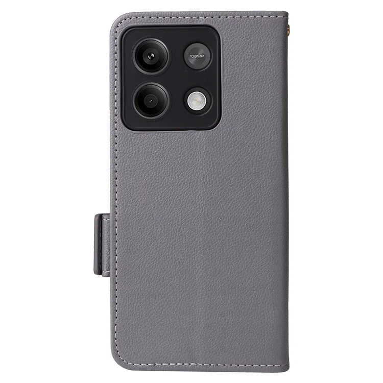 For Xiaomi Redmi Note 13 5G Cover Leather Wallet Stand Cell Phone Case with Strap