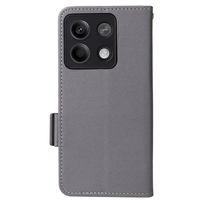 For Xiaomi Redmi Note 13 5G Cover Leather Wallet Stand Cell Phone Case with Strap