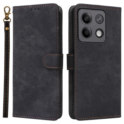 For Xiaomi Redmi Note 13 5G Cell Phone Case RFID Blocking Protective Cover with Strap
