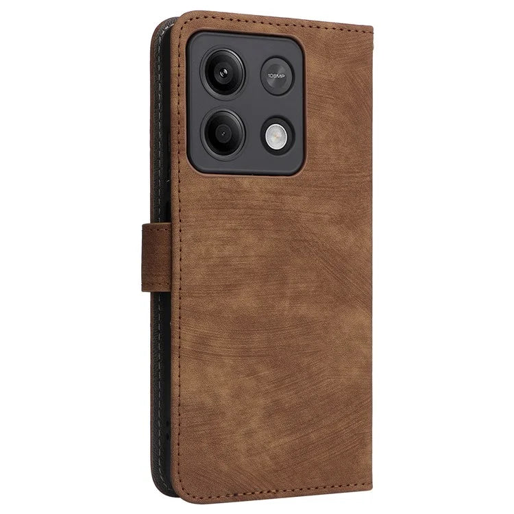 For Xiaomi Redmi Note 13 5G Cell Phone Case RFID Blocking Protective Cover with Strap