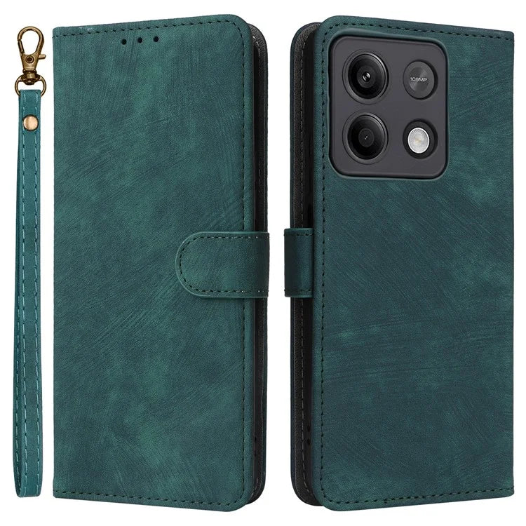 For Xiaomi Redmi Note 13 5G Cell Phone Case RFID Blocking Protective Cover with Strap