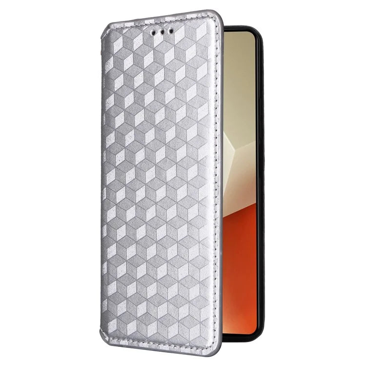 For Xiaomi Redmi Note 13 5G Cover Magnetic Closing Leather Wallet Cell Phone Case