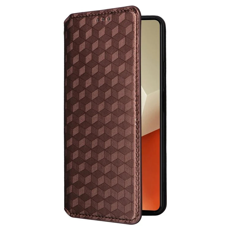 For Xiaomi Redmi Note 13 5G Cover Magnetic Closing Leather Wallet Cell Phone Case