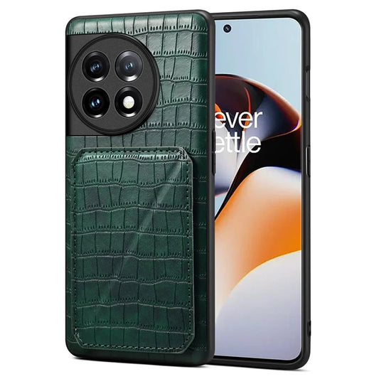 For OnePlus 11R 5G / Ace 2 5G Cell Phone Cases Leather+PC+TPU Shell with Hidden Card Slot