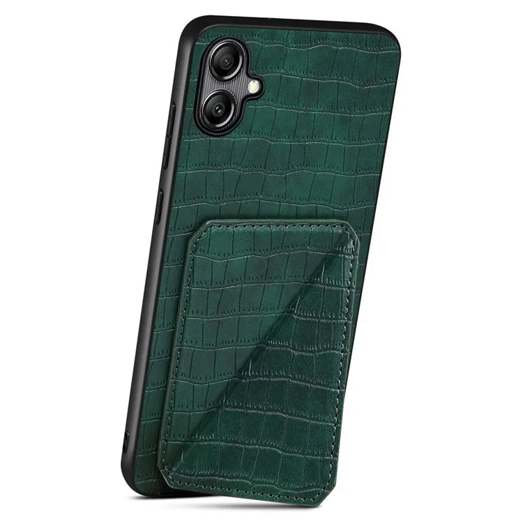 For Samsung Galaxy A05 4G Case PU+PC+TPU Anti-drop Phone Cover with Card Holder