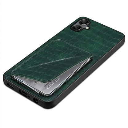For Samsung Galaxy A05 4G Case PU+PC+TPU Anti-drop Phone Cover with Card Holder