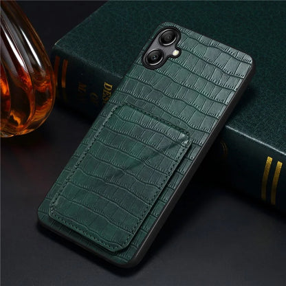 For Samsung Galaxy A05 4G Case PU+PC+TPU Anti-drop Phone Cover with Card Holder