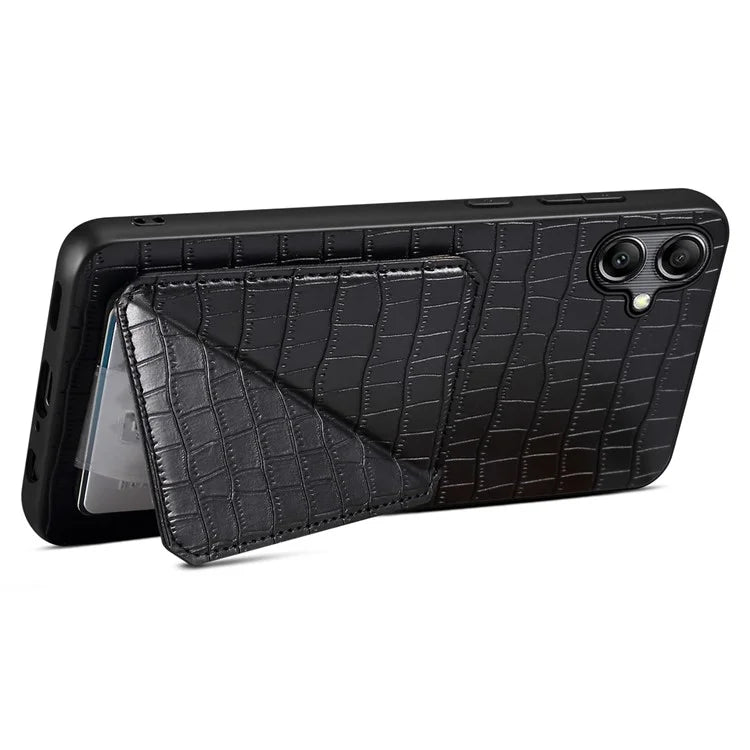 For Samsung Galaxy A05 4G Case PU+PC+TPU Anti-drop Phone Cover with Card Holder