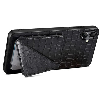 For Samsung Galaxy A05 4G Case PU+PC+TPU Anti-drop Phone Cover with Card Holder