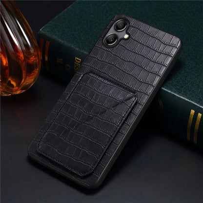 For Samsung Galaxy A05 4G Case PU+PC+TPU Anti-drop Phone Cover with Card Holder