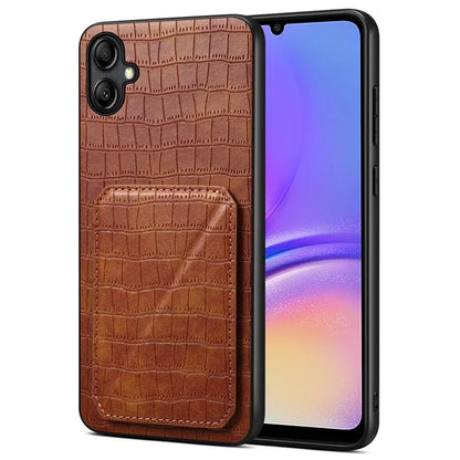 For Samsung Galaxy A05 4G Case PU+PC+TPU Anti-drop Phone Cover with Card Holder