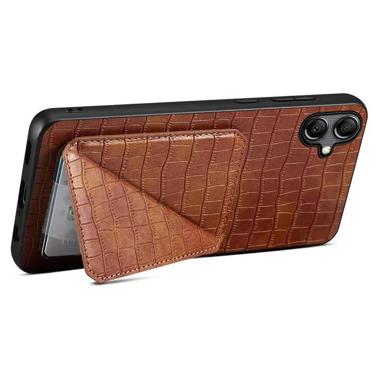 For Samsung Galaxy A05 4G Case PU+PC+TPU Anti-drop Phone Cover with Card Holder