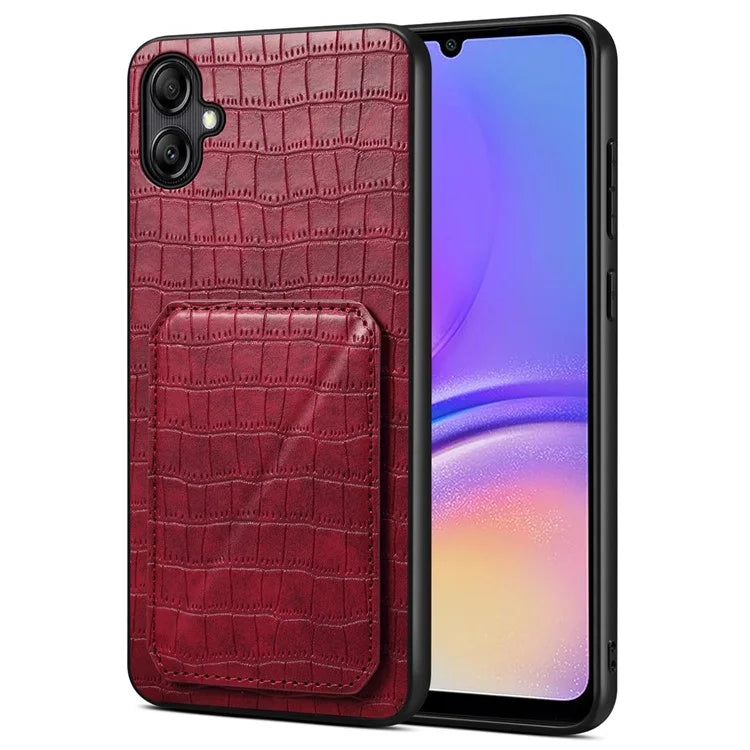 For Samsung Galaxy A05 4G Case PU+PC+TPU Anti-drop Phone Cover with Card Holder