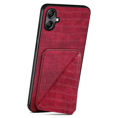 For Samsung Galaxy A05 4G Case PU+PC+TPU Anti-drop Phone Cover with Card Holder