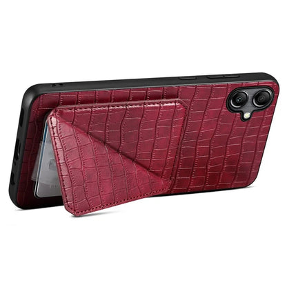 For Samsung Galaxy A05 4G Case PU+PC+TPU Anti-drop Phone Cover with Card Holder