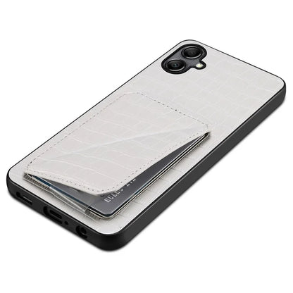 For Samsung Galaxy A05 4G Case PU+PC+TPU Anti-drop Phone Cover with Card Holder