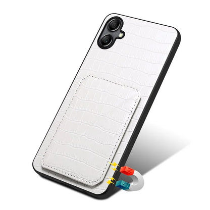 For Samsung Galaxy A05 4G Case PU+PC+TPU Anti-drop Phone Cover with Card Holder