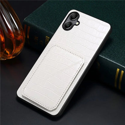 For Samsung Galaxy A05 4G Case PU+PC+TPU Anti-drop Phone Cover with Card Holder