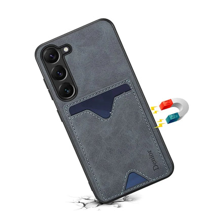 DENIOR For Samsung Galaxy S24 Celll Phone Case Card Holder Kickstand Back Cover