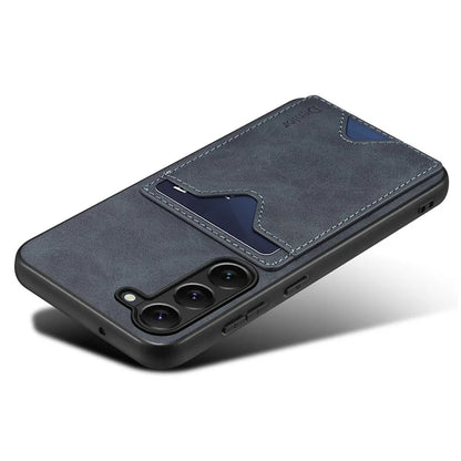 DENIOR For Samsung Galaxy S24 Celll Phone Case Card Holder Kickstand Back Cover