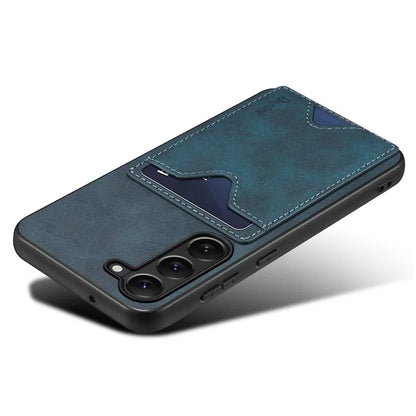 DENIOR For Samsung Galaxy S24 Celll Phone Case Card Holder Kickstand Back Cover