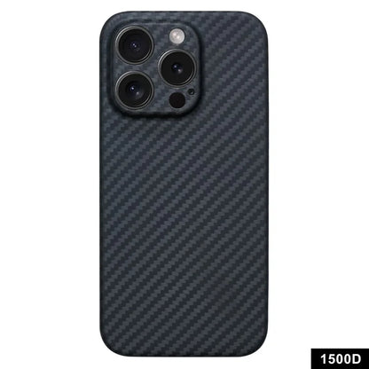 For iPhone 15 Pro Cover 1500D Coarse Texture Aramid Fiber Precise Cutout Phone Protective Shell