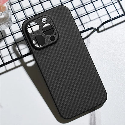 For iPhone 15 Pro Cover 1500D Coarse Texture Aramid Fiber Precise Cutout Phone Protective Shell