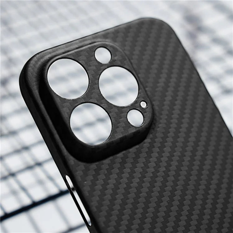 For iPhone 15 Pro Cover 1500D Coarse Texture Aramid Fiber Precise Cutout Phone Protective Shell