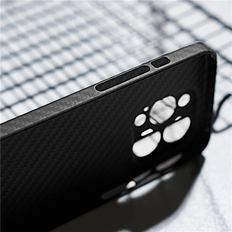 For iPhone 15 Pro Cover 1500D Coarse Texture Aramid Fiber Precise Cutout Phone Protective Shell