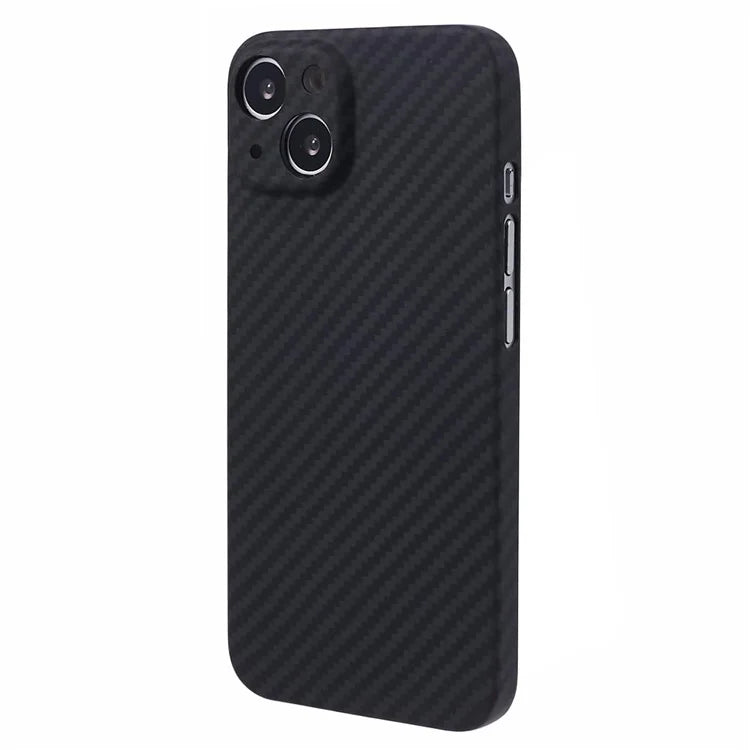 For iPhone 15 Plus Case 1500D Coarse Texture Carbon Fiber Texture Precise Cutout Phone Protective Cover