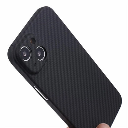 For iPhone 15 Plus Case 1500D Coarse Texture Carbon Fiber Texture Precise Cutout Phone Protective Cover