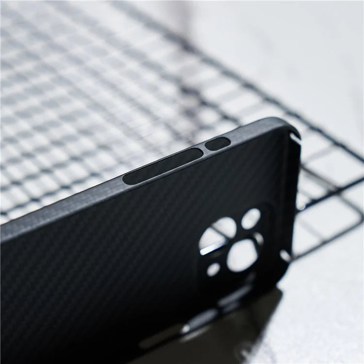 For iPhone 15 Cell Phone Case 1500D Coarse Texture Carbon Fiber Texture Protective Cover with Precise Cutout