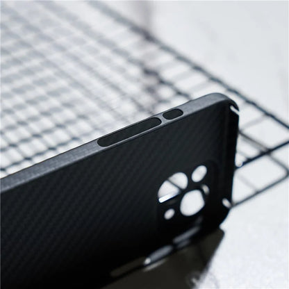 For iPhone 15 Cell Phone Case 1500D Coarse Texture Carbon Fiber Texture Protective Cover with Precise Cutout