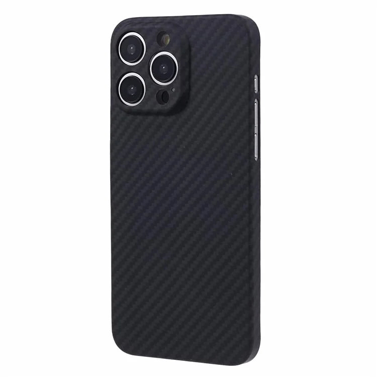 For iPhone 15 Pro Magnetic Phone Case Precise Cutout 1500D Coarse TextureAramid Fiber Shell